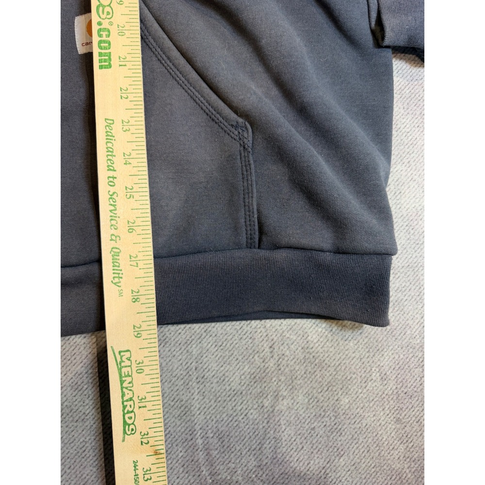Carhartt Rain Defender Mens XL Full Zip Hoodie Carbon Grey Heavyweight Jacket - Picture 5 of 7